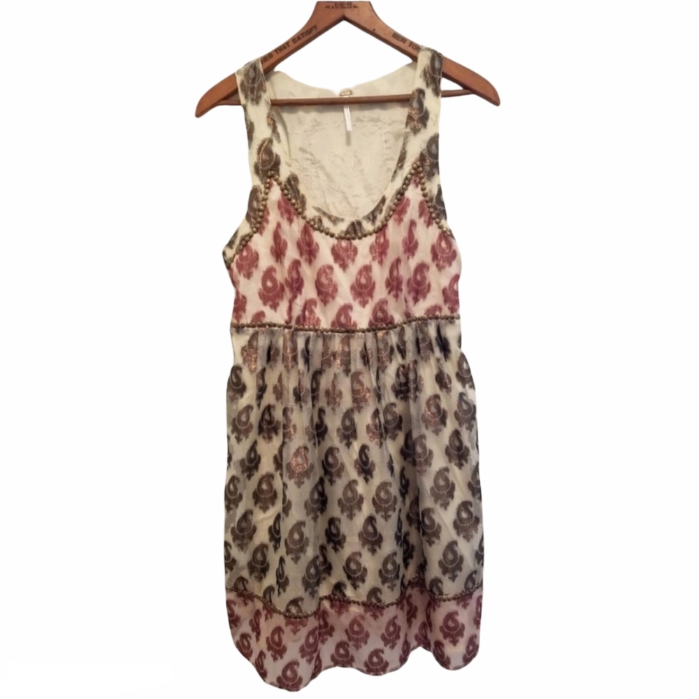Free People Cocktail Party Dress - Champagne